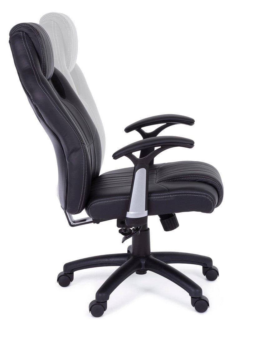Sedia da gaming in ecopelle Spider Nero (25)