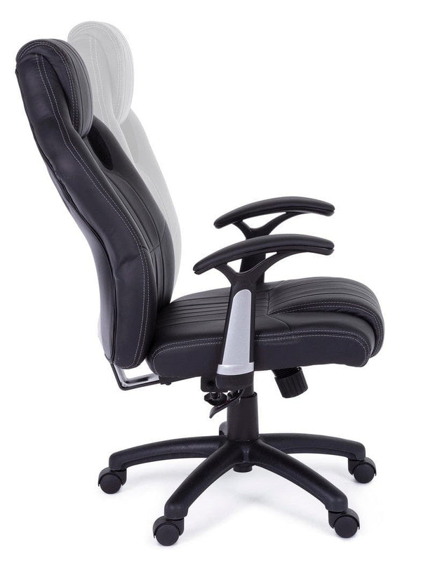 Sedia da gaming in ecopelle Spider Nero (25)