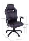 Sedia da gaming in ecopelle Spider Nero (26)
