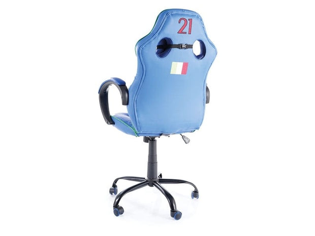 Sedia da gaming Ivan Blu (3)