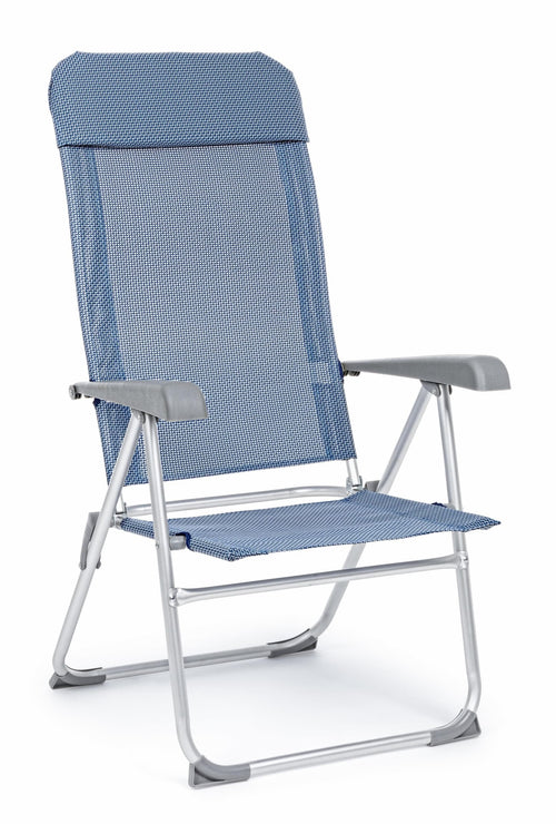 Sedia da giardino pieghevole Cross Alto Blu