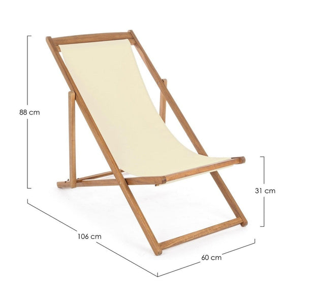 Sedia da giardino pieghevole Noemi Crema (1)
