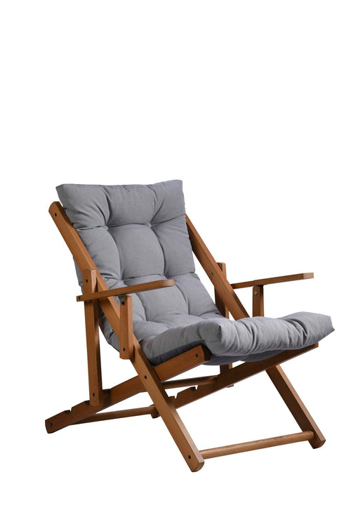 Sedia da giardino pieghevole Repose Grigio