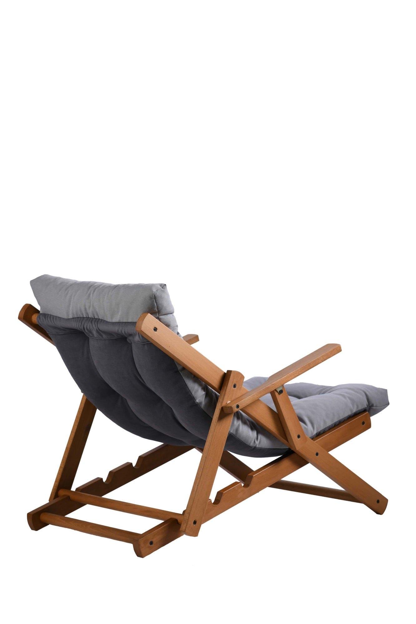 Sedia da giardino pieghevole Repose Grigio (2)