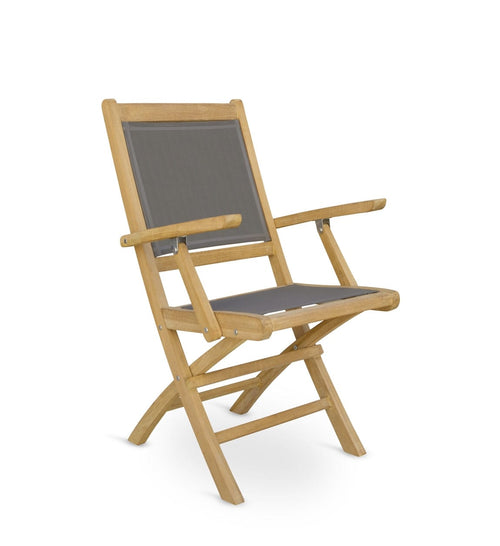 Sedia da giardino pieghevole Screen Arm Grigio