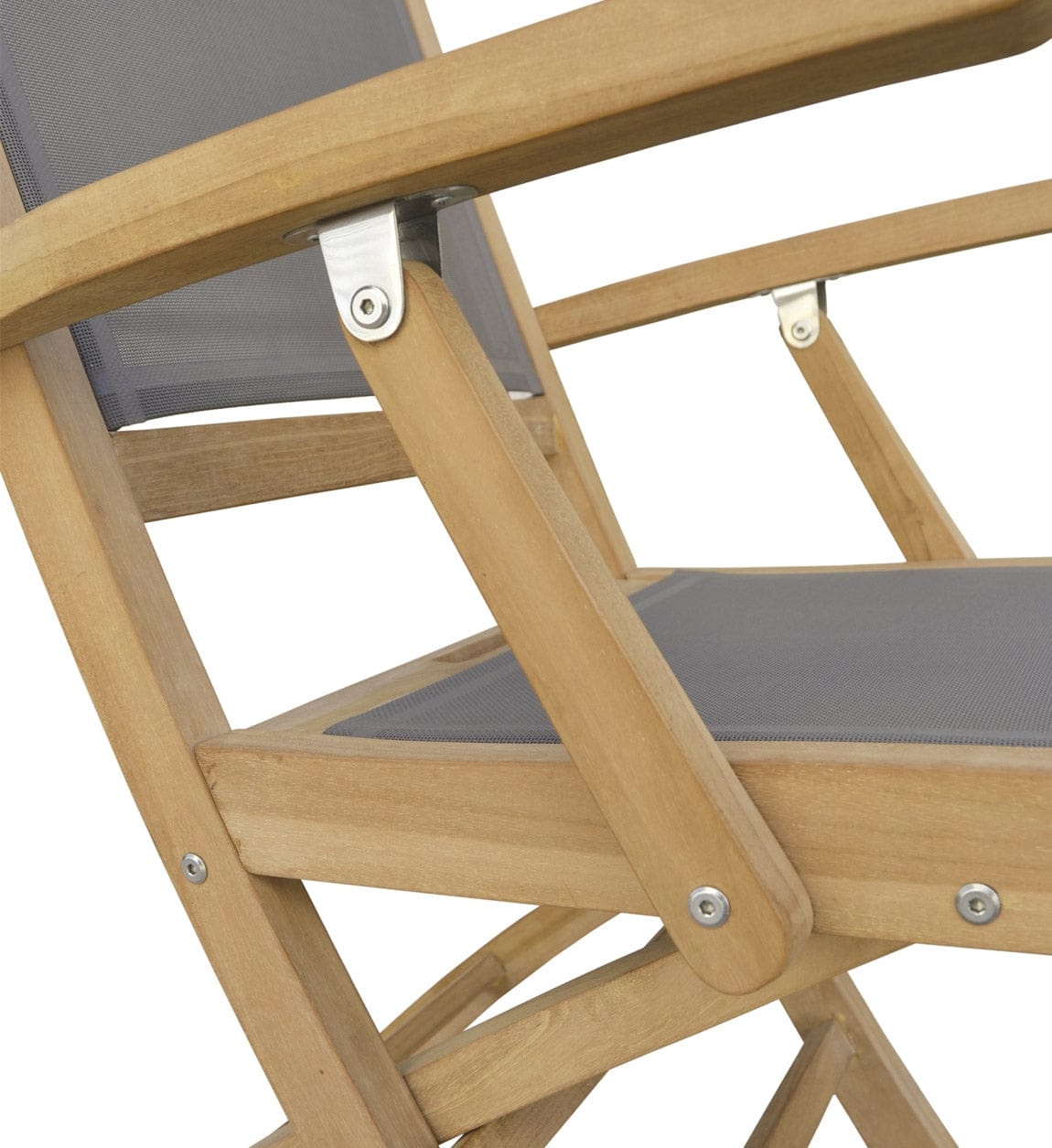 Sedia da giardino pieghevole Screen Arm Grigio (5)