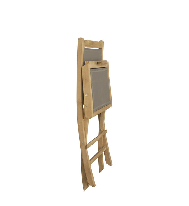 Sedia da giardino pieghevole Screen Grigio (4)