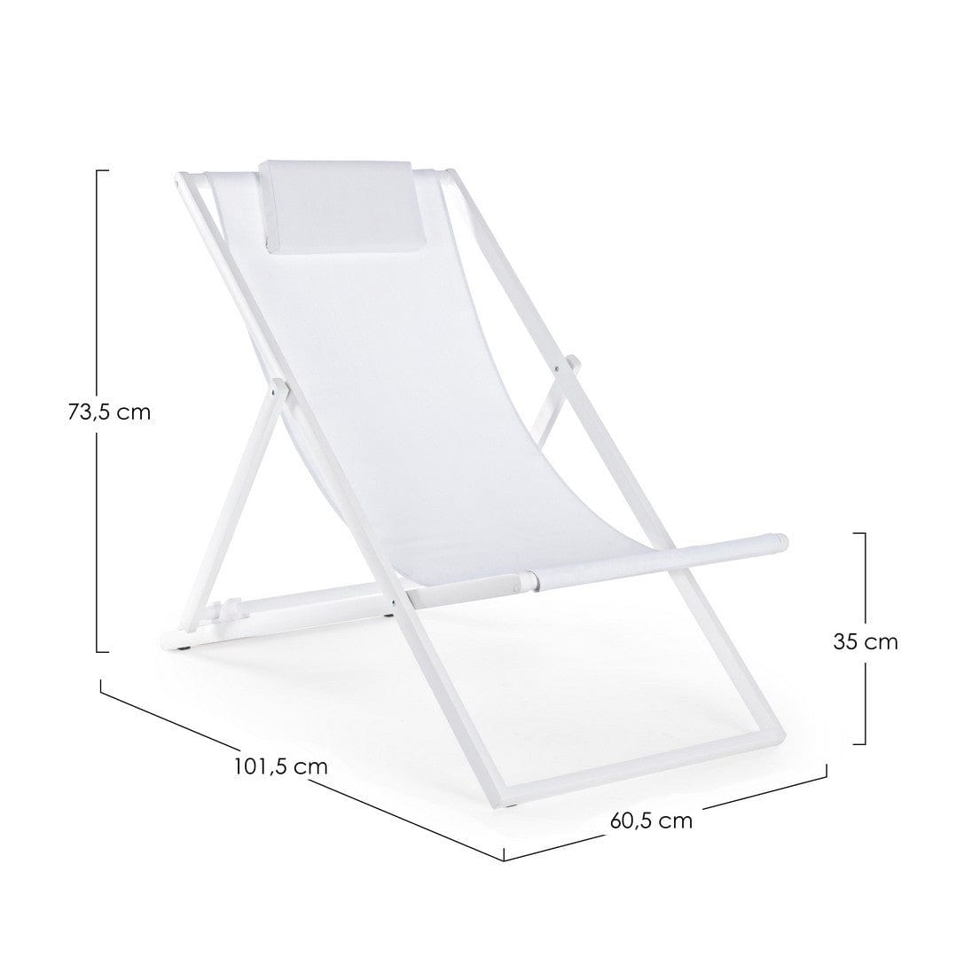 Sedia da giardino pieghevole Taylor Bianco (6)