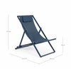 Sedia da giardino pieghevole Taylor Blu (4)