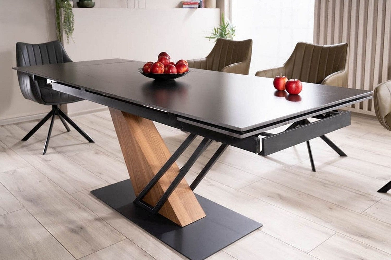Sedia da pranzo in Ecopelle Aziel Grigio (2)