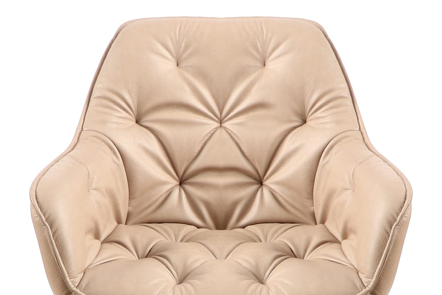 Sedia da pranzo in Ecopelle Clyde Beige (3)