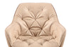 Sedia da pranzo in Ecopelle Clyde Beige (3)