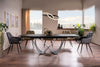 Sedia da pranzo in Ecopelle Clyde Grigio (1)