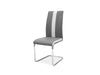 Sedia da pranzo in Ecopelle Han-200 Grigio (1)