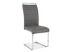 Sedia da pranzo in Ecopelle Han-441 Grigio