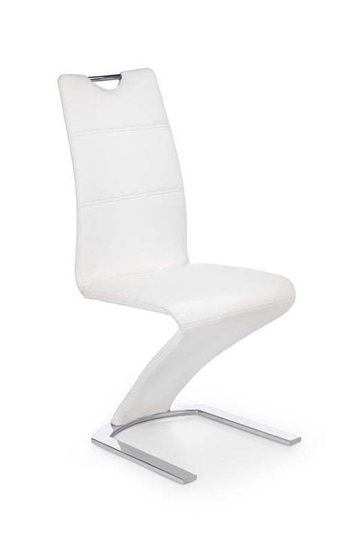 Sedia da pranzo in Ecopelle Kai-188 Bianco