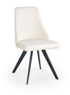 Sedia da pranzo in Ecopelle Kai-206 Bianco