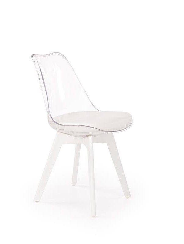 Sedia da pranzo in Ecopelle Kai-245 Bianco