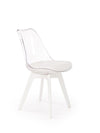 Sedia da pranzo in Ecopelle Kai-245 Bianco