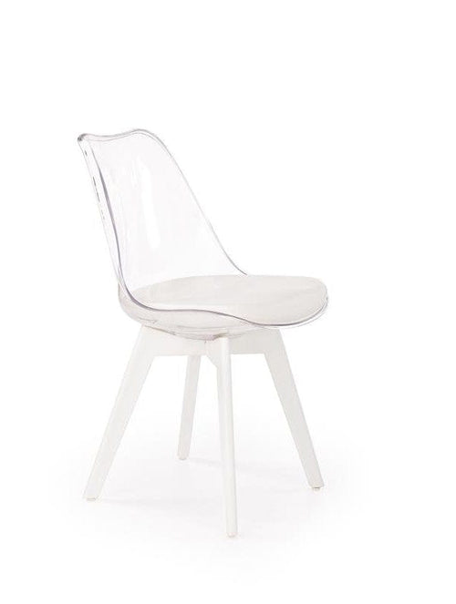 Sedia da pranzo in Ecopelle Kai-245 Bianco