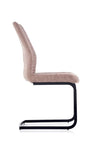 Sedia da pranzo in Ecopelle Kai-272 Beige (4)