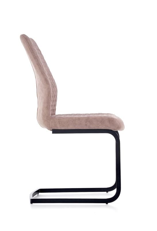 Sedia da pranzo in Ecopelle Kai-272 Beige (4)