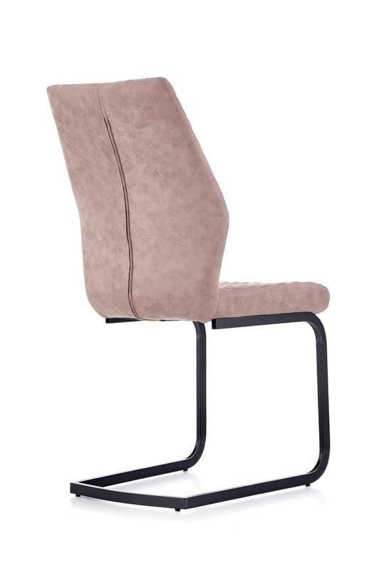 Sedia da pranzo in Ecopelle Kai-272 Beige (5)