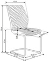 Sedia da pranzo in Ecopelle Kai-272 Beige (9)