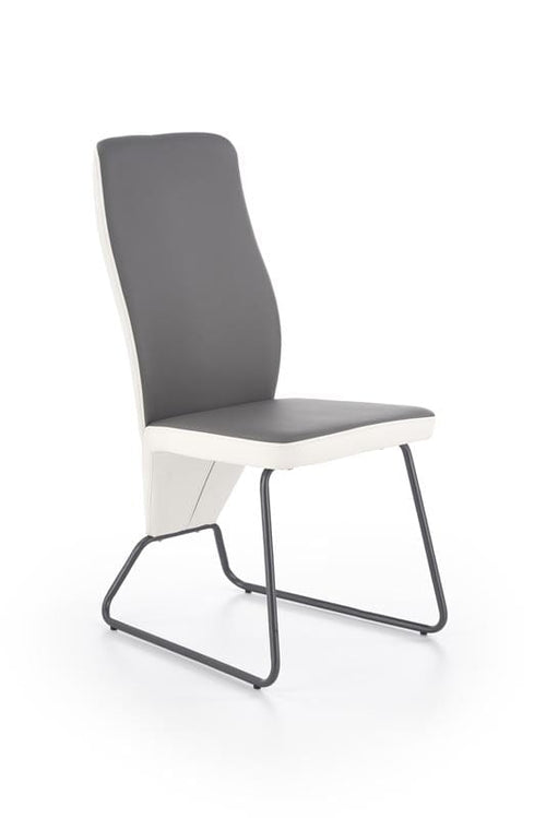 Sedia da pranzo in Ecopelle Kai-300 Bianco