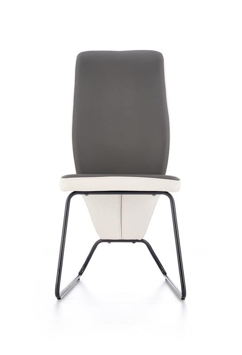 Sedia da pranzo in Ecopelle Kai-300 Bianco (1)