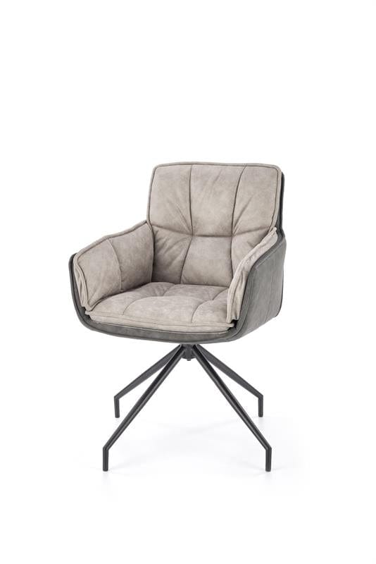 Halmar Sedia da pranzo in Ecopelle Kai-523 Grigio
