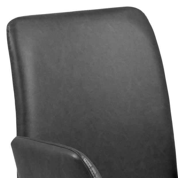 Sedia da pranzo in ecopelle Naya Nero (6)