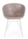 Sedia da pranzo in ecopelle Warhol Beige (2)