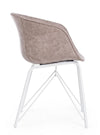 Sedia da pranzo in ecopelle Warhol Beige (3)