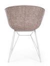 Sedia da pranzo in ecopelle Warhol Beige (4)