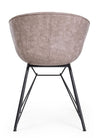 Sedia da pranzo in ecopelle Warhol Beige (3)