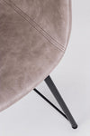 Sedia da pranzo in ecopelle Warhol Beige (6)