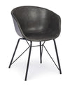 Sedia da pranzo in ecopelle Warhol Grigio
