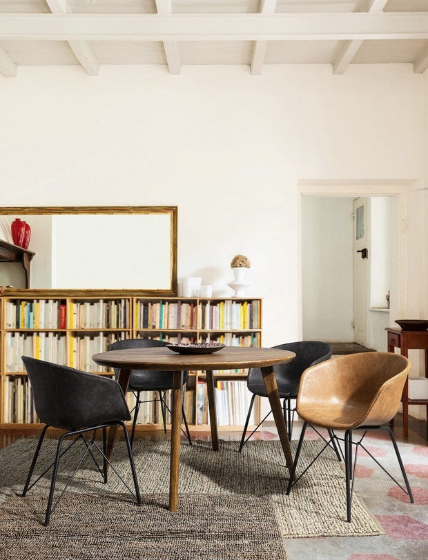 Sedia da pranzo in ecopelle Warhol Grigio (1)