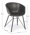 Sedia da pranzo in ecopelle Warhol Grigio (9)