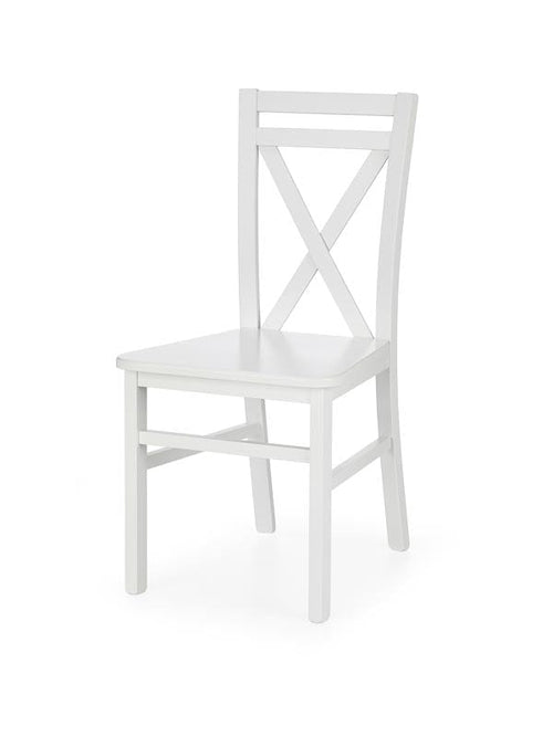 Sedia da pranzo in legno Darien Bianco