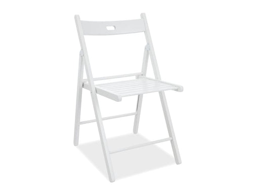 Sedia da pranzo in legno Samit II Bianco