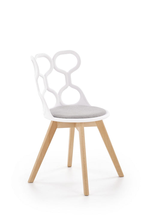 Sedia da pranzo in plastica Kai-308 Bianco