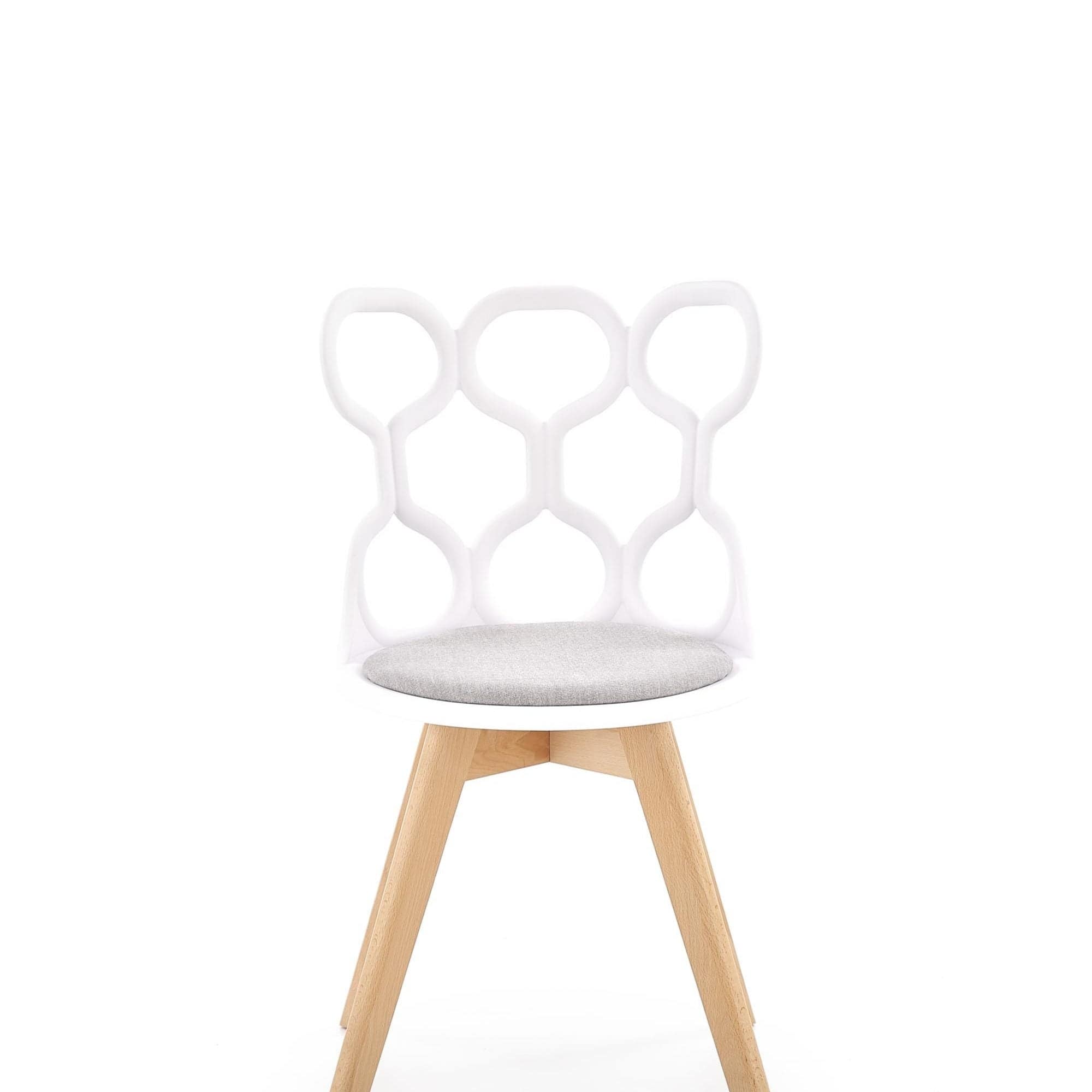 Sedia da pranzo in plastica Kai-308 Bianco (2)