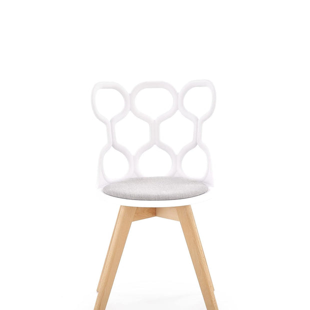 Sedia da pranzo in plastica Kai-308 Bianco (2)