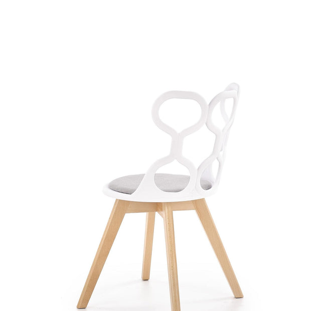 Sedia da pranzo in plastica Kai-308 Bianco (4)