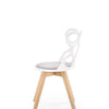 Sedia da pranzo in plastica Kai-308 Bianco (3)