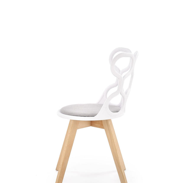 Sedia da pranzo in plastica Kai-308 Bianco (3)