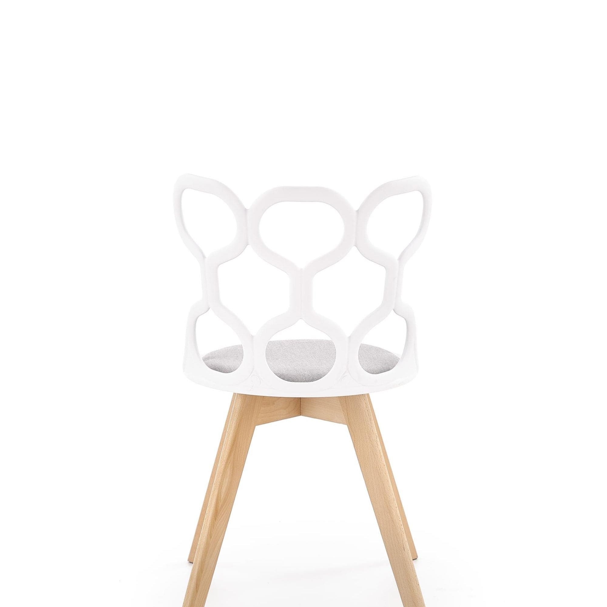 Sedia da pranzo in plastica Kai-308 Bianco (5)
