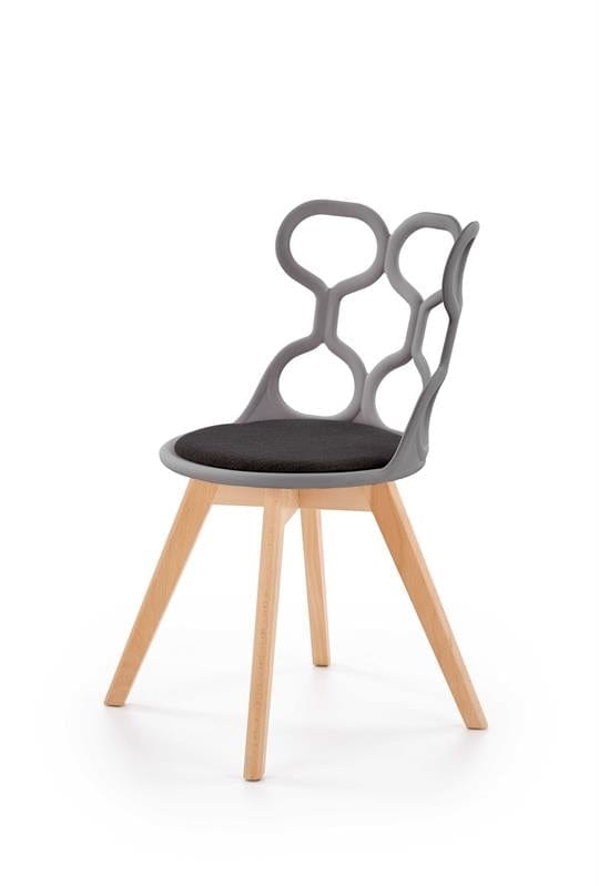 Sedia da pranzo in plastica Kai-308 Grigio (3)